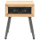 Berkfield Bedside Table Solid Fir Wood 43x38x50 cm 2