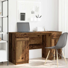 Berkfield Desk with Drawer Old wood 140 x 49 x 76 cm Engineered wood