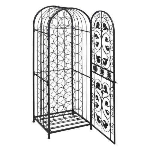 Berkfield Wine Rack for 45 Bottles Metal 1