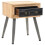 Berkfield Bedside Table Solid Fir Wood 43x38x50 cm 5