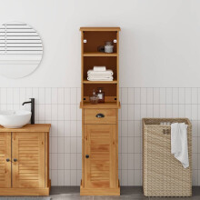 Berkfield Bathroom Furniture Set VIGO 2 pcs Brown and Honey Brown