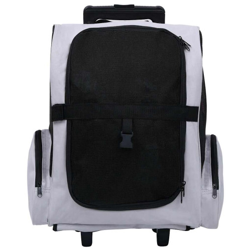 Berkfield Foldable Multipurpose Pet Trolley Grey 1