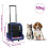Berkfield Foldable Multipurpose Pet Trolley Blue 8