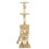 Berkfield Cat Tree with Sisal Scratching Posts 138 cm Beige Paw Prints 5