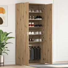 Berkfield Shoe Cabinet Artisan Oak 80 x 39 x 178 cm Engineered Wood
