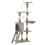 Berkfield Cat Tree with Sisal Scratching Posts 138 cm Grey 2