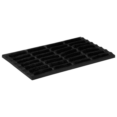 Berkfield Door Mat Rectangular 40x60 cm Rubber and Coir 1