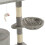 Berkfield Cat Tree with Sisal Scratching Posts 138 cm Grey 7