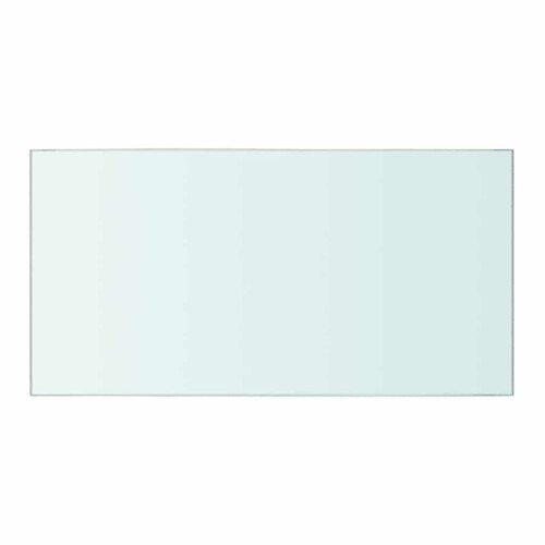 Berkfield Shelf Panel Glass Clear 40x20 cm 1
