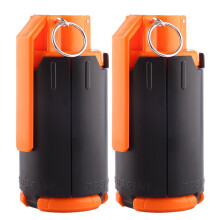 Tactical Toy Grenade 2 Pack with Safe Foam Bullets for CS Battle Games and Team Training
