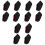6Pairs Comfortable Black Heel Warm Covers for Home Heel Support 2