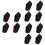 6Pairs Comfortable Black Heel Warm Covers for Home Heel Support 5