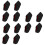 6Pairs Comfortable Black Heel Warm Covers for Home Heel Support 6