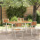 Berkfield Outdoor Dining Set 5 pcs Brown Solid Acacia Wood 1