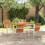 Berkfield Garden Dining Set 5 pcs Brown Solid Acacia Wood 1