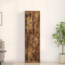Berkfield Wardrobe with Shelf Smoked Oak 55 x 25 x 189 cm Engineered Wood
