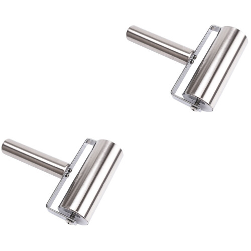 2Pcs Non-Stick Stainless Steel Rolling Pin for Baking and Dough 2