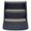 Berkfield Folding 3-Step Dog Stairs Dark Grey 3