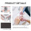 1Boîte Présentation Têtes Perceuse Ongles Aluminium Argent 5
