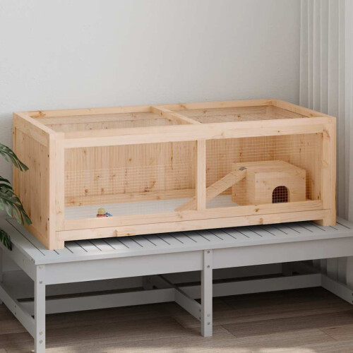 Berkfield Hamster Cage 104x52x38 cm Solid Wood Fir 1