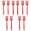 10Pcs Red Silicone Cooking Forks Ergonomic Kitchen Pasta Server Forks 2