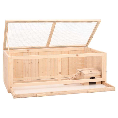 Berkfield Hamster Cage 104x52x38 cm Solid Wood Fir 2