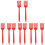 10Pcs Red Silicone Cooking Forks Ergonomic Kitchen Pasta Server Forks 4