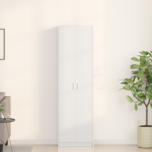 Berkfield Wardrobe with Shelf White 55 x 25 x 189 cm Engineered Wood