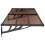 Berkfield Door Canopy Black 239x90 cm Polycarbonate 4