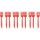 10Pcs Red Silicone Cooking Forks Ergonomic Kitchen Pasta Server Forks 8
