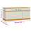 Berkfield Storage Bench Solid Paulownia Wood 100 cm 8