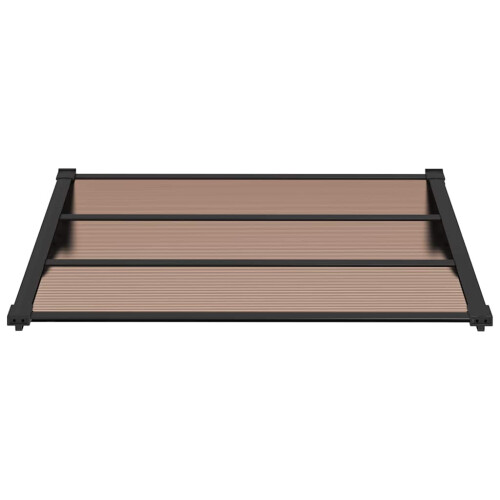 Berkfield Door Canopy Black 122x90 cm Polycarbonate 2