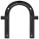 Berkfield Bridle Rack Wall Mounted Black Iron 4