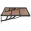 Berkfield Door Canopy Black 122x90 cm Polycarbonate 4