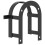 Berkfield Bridle Rack Wall Mounted Black Iron 6
