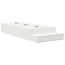 Berkfield Storage Bed Frame with Drawer White 80 cm Engineered Wood