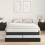 Berkfield Storage Bed Frame with Drawer Black Oak 150 cm Engineered Wood 1