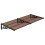 Berkfield Door Canopy Black 199x90 cm Polycarbonate 2
