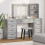Berkfield Dressing Table with Drawer 3 pcs Grey Sonoma Engineered Wood 1