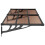 Berkfield Door Canopy Black 199x90 cm Polycarbonate 4