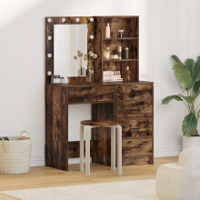 Berkfield Dressing Table 2 pcs Brown 50 x 41 x 135 cm Engineered wood