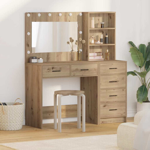 Berkfield Dressing Table Brown 78.5 x 41 x 135 cm Engineered wood