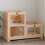 Berkfield Hamster Cage 81x40x60 cm Solid Wood Fir 2