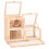 Berkfield Hamster Cage 81x40x60 cm Solid Wood Fir 3