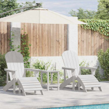 Berkfield Garden Chair 2 pcs White 83 x 74 x 92 cm Polyethylene