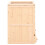 Berkfield Hamster Cage 81x40x60 cm Solid Wood Fir 5