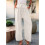 Women'S Wide Leg Lounge Pants White S 5