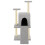 Berkfield Cat Tree with Sisal Scratching Posts Light Grey 110 cm 3