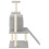 Berkfield Cat Tree with Sisal Scratching Posts Light Grey 110 cm 4
