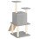 Berkfield Cat Tree with Sisal Scratching Posts Light Grey 110 cm 5